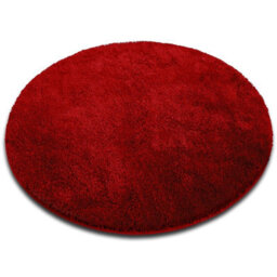 Floordirekt Sky Soft Round Microfibre Bath Mat Non Slip Washable Bathroom Rug Red 95 X 95 X 3 Cm - thumbnail 1