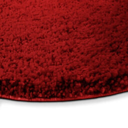 Floordirekt Sky Soft Round Microfibre Bath Mat Non Slip Washable Bathroom Rug Red 95 X 95 X 3 Cm - thumbnail 3