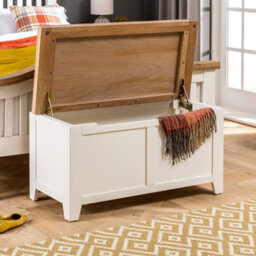 The Furniture Market Cheshire Cream Painted Blanket Bedding Storage Box - thumbnail 3