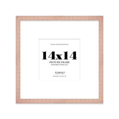"14X14"" Bronze Picture Frame - 14X14"" Square Frame With 11X11"" Mount For 14X14""/11X11"" Pictures Art Deco Style Room Decor, 1 Pack" - image 1