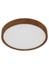 Eglo Musurita Natural Wood Effect Metal And Plastic Integrated Led Flush Fitting, (D) 34Cm - thumbnail 2