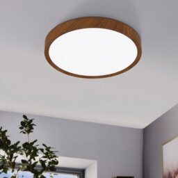 Eglo Musurita Natural Wood Effect Metal And Plastic Integrated Led Flush Fitting, (D) 34Cm - thumbnail 3