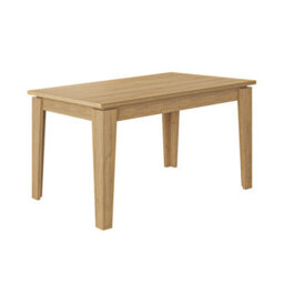 Decortie Tolmen Dining Table Rectangular Extendable Table Up To 6 Seater Contemporary Kitchen Table 140Wcm Living Room, Oak - thumbnail 2