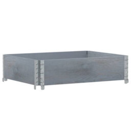 Berkfield Garden Planter Grey 80X60 Cm Solid Wood Pine - thumbnail 5
