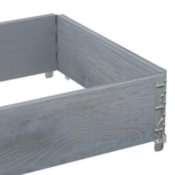 Berkfield Garden Planter Grey 80X60 Cm Solid Wood Pine - thumbnail 7