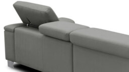 Genuine Leather Grey 2C2 Corner Sofa - thumbnail 7