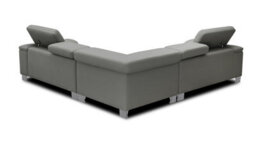 Genuine Leather Grey 2C2 Corner Sofa - thumbnail 5