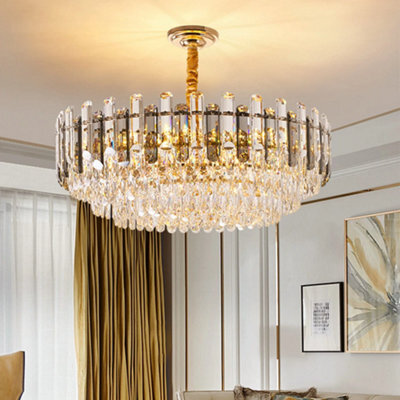 Vrygle 60Cm Heavy Duty Luxury Led Crystal Ceiling Light Fixture Lamps Modern Chandelier Pendant Lamp - image 1