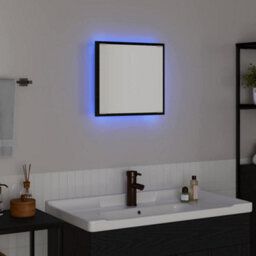 Walplus Led Bathroom Mirror Black Oak 40 X 8.5 X 37 Cm Engineered Wood - thumbnail 4