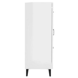 Berkfield Classic Sideboard High Gloss White 69.5X34X90 Cm Engineered Wood - thumbnail 8