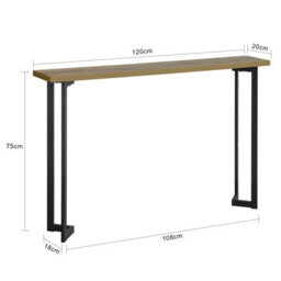 Console Table Hall Table Side Table End Table Living Room Table Sofa Table,neutral,sobuy Fsb50-Pf - thumbnail 3