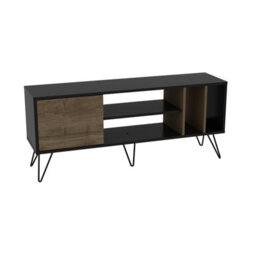 Decorotika Mistico Tv Stand Tv Unit For Tvs Up To 55 Inches Walnut And Black - thumbnail 3