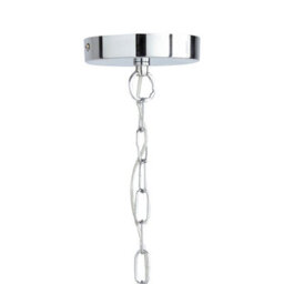 Pagazzi Lighting Pagazzi Jimena 3-Light Polished Chrome Chandelier Pendant Ceiling Light - thumbnail 7