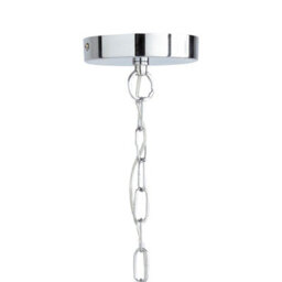 Pagazzi Lighting Pagazzi Jimena 3-Light Polished Chrome Chandelier Pendant Ceiling Light - thumbnail 5