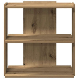 Berkfield Bookcase 3-Tier Artisan Oak 60X30X60 Cm Engineered Wood - thumbnail 4