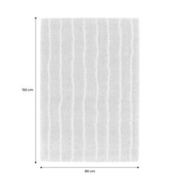 Sweeek - Indoor Rug With Linear Pattern Beige-Brown 150X80 Cm - Uma - thumbnail 4
