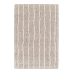 Sweeek - Indoor Rug With Linear Pattern Beige-Brown 150X80 Cm - Uma - thumbnail 2