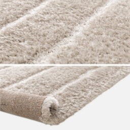 Sweeek - Indoor Rug With Linear Pattern Beige-Brown 150X80 Cm - Uma - thumbnail 3