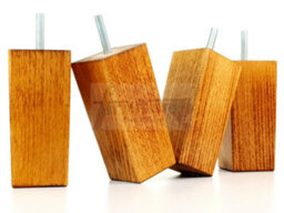 L&F 4X Replacement Furniture Legs Solid Wood 110mm High Sofas Chairs Settee Cabinets Legs M10 Tsp2055 - thumbnail 3