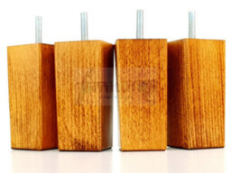 L&F 4X Replacement Furniture Legs Solid Wood 110mm High Sofas Chairs Settee Cabinets Legs M10 Tsp2055 - thumbnail 5