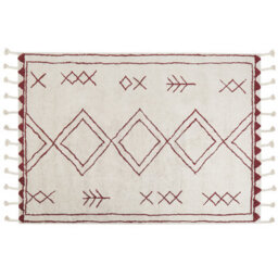 Beliani Rug Kenitra Off-White 160 X 230 Cm Cotton - thumbnail 1