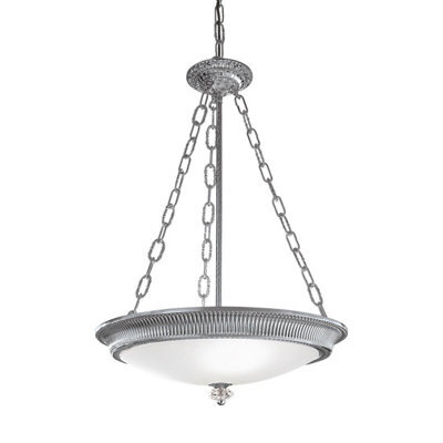 Luminosa Lighting Luminosa Milord Glass Cylindrical Pendant Ceiling Light 3 Light Chrome - image 1
