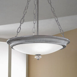 Luminosa Lighting Luminosa Milord Glass Cylindrical Pendant Ceiling Light 3 Light Chrome - thumbnail 3