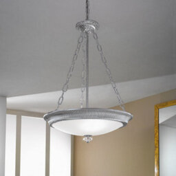 Luminosa Lighting Luminosa Milord Glass Cylindrical Pendant Ceiling Light 3 Light Chrome - thumbnail 2