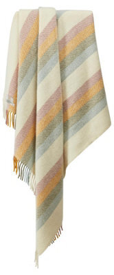Tweedmill Stripe Blanket/throw Primrose 150 X 183Cm 100% Pure New Wool Made In The Uk Sofa/bed Throw - image 1