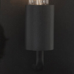 Valuelights Tideswell Modern Ip44 Rated Black And Glass Rectangular Outdoor Security Wall Light Lantern - thumbnail 6