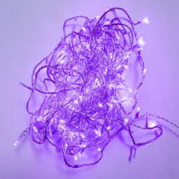 240 Led Purple Multi-Function Christmas String Lights With Clear Cable - thumbnail 3