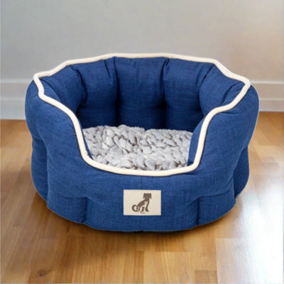 All Pond Solutions All Pet Solutions Alfie - Navy Soft Dog Bed - Size Large - image 1