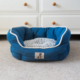 All Pond Solutions All Pet Solutions Alfie - Navy Soft Dog Bed - Size Large - thumbnail 5