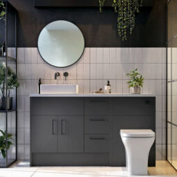 Corso Bathrooms Macie Black Led Mirror 600mm Bathroom - thumbnail 1