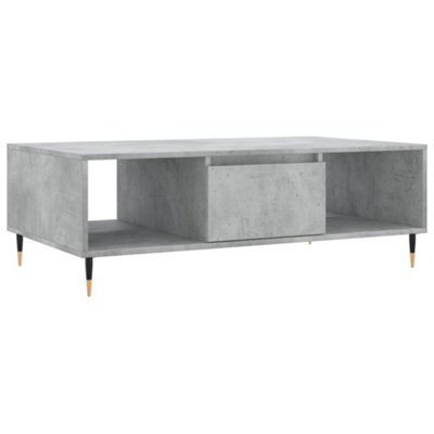 Berkfield Sturdy Coffee Table Concrete Grey 104X60X35 Cm Engineered Wood - image 1