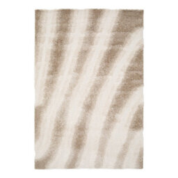 Sweeek - Indoor Rug With Beige Striped Pattern 170X120 Cm - Lou - thumbnail 1
