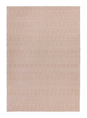 Modern Rug, Handmade Wool Rug For Livingroom, Easy To Clean Geometric Rug, 4mm Thickness Pink Wool Rug-100Cm X 150Cm - image 1