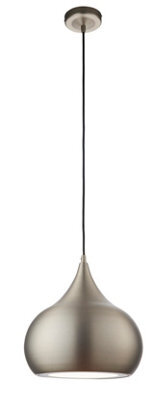 Anson Lighting California Matt Nickel Plate Integrated Led Ceiling Pendant - image 1