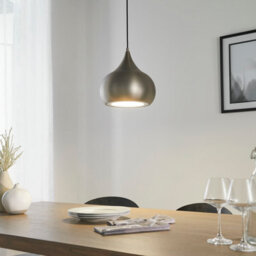 Anson Lighting California Matt Nickel Plate Integrated Led Ceiling Pendant - thumbnail 2