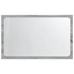 Berkfield Led Bathroom Mirror Grey Sonoma 60X8.5X38 Cm Engineered Wood - thumbnail 6