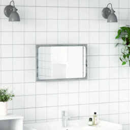 Berkfield Led Bathroom Mirror Grey Sonoma 60X8.5X38 Cm Engineered Wood - thumbnail 4