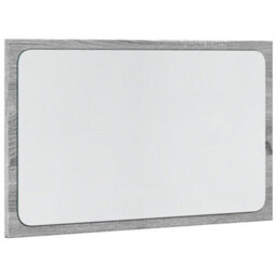 Berkfield Led Bathroom Mirror Grey Sonoma 60X8.5X38 Cm Engineered Wood - thumbnail 3