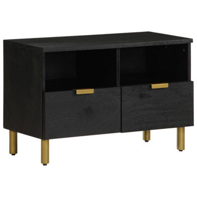 Berkfield Tv Cabinet Black 70X33X46 Cm Engineered Wood - image 1