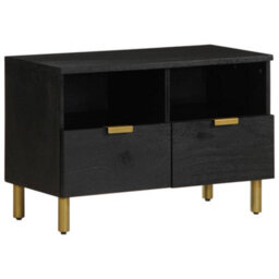 Berkfield Tv Cabinet Black 70X33X46 Cm Engineered Wood - thumbnail 1