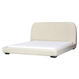 Beliani Waterbed Boucle Roisel 180 X 200 Cm (Eu Super King) Light Beige - thumbnail 4