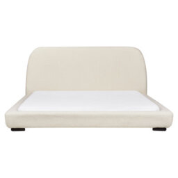Beliani Waterbed Boucle Roisel 180 X 200 Cm (Eu Super King) Light Beige - thumbnail 7