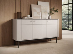 Arte Luxurious Japandi Sideboard Cabinet H840mm W1540mm D390mm In Cashmere - Refined Storage Sanctuary - thumbnail 3