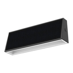 Omnisolar Lyra Dual-Light Black Solar Wall Light With Up & Down Illumination - 700 Lumens - thumbnail 2