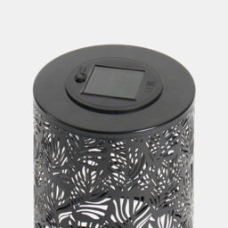 Ohs Carved Metal Solar Table Lamp Outdoor Garden Light Auto Sensor - thumbnail 7