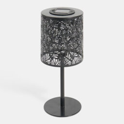 Ohs Carved Metal Solar Table Lamp Outdoor Garden Light Auto Sensor - thumbnail 5